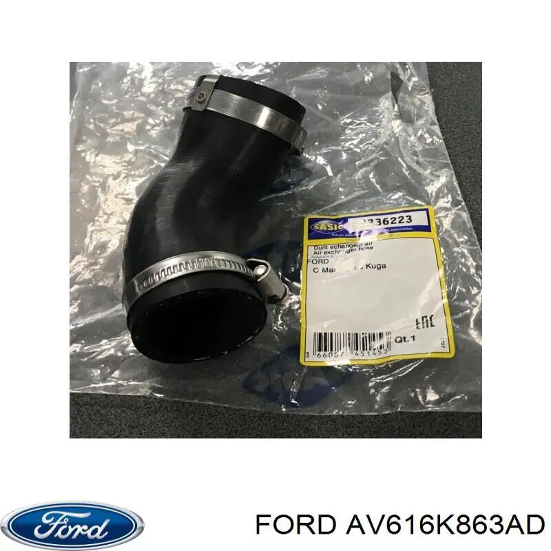 AV616K863AD Ford mangueira (cano derivado direita de intercooler)