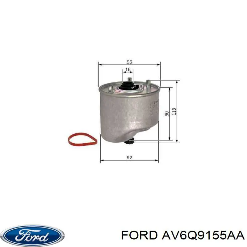 Топливный фильтр AV6Q9155AA Ford