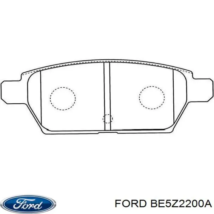 BE5Z2200A Ford Колодки тормозные дисковые комплект