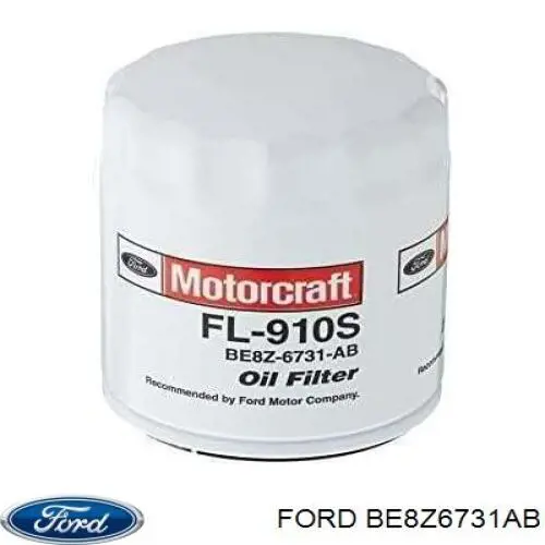 BE8Z6731AB Ford filtro de óleo