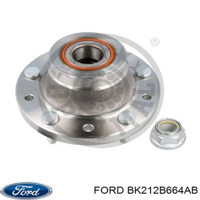 Ступица задняя BK212B664AB Ford