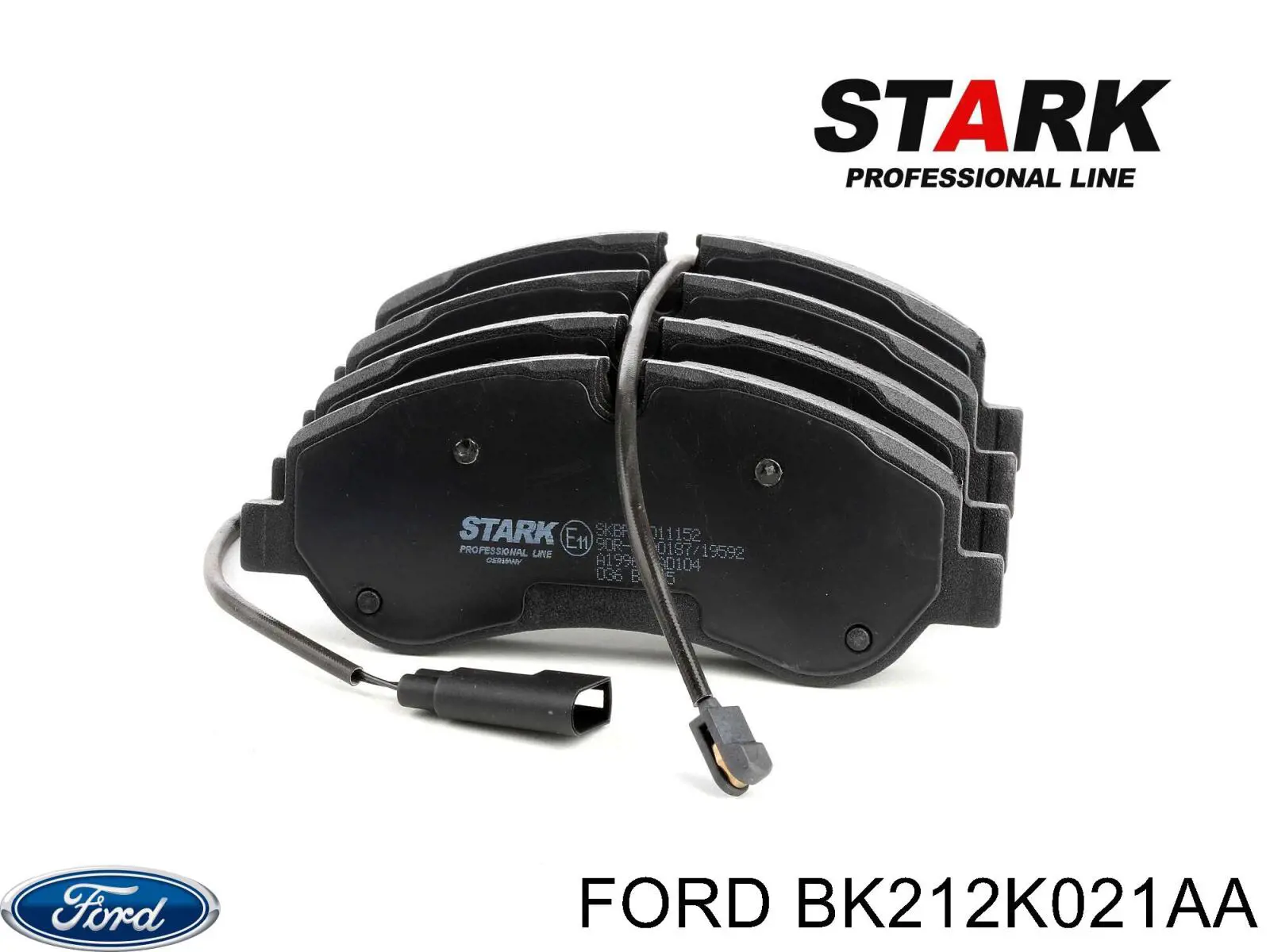 Купить BK212K021AA Ford Колодки тормозные