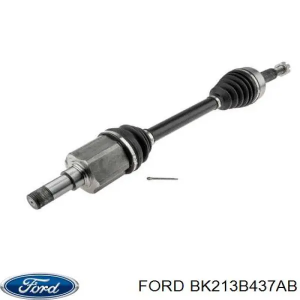 Левая полуось BK213B437AB Ford