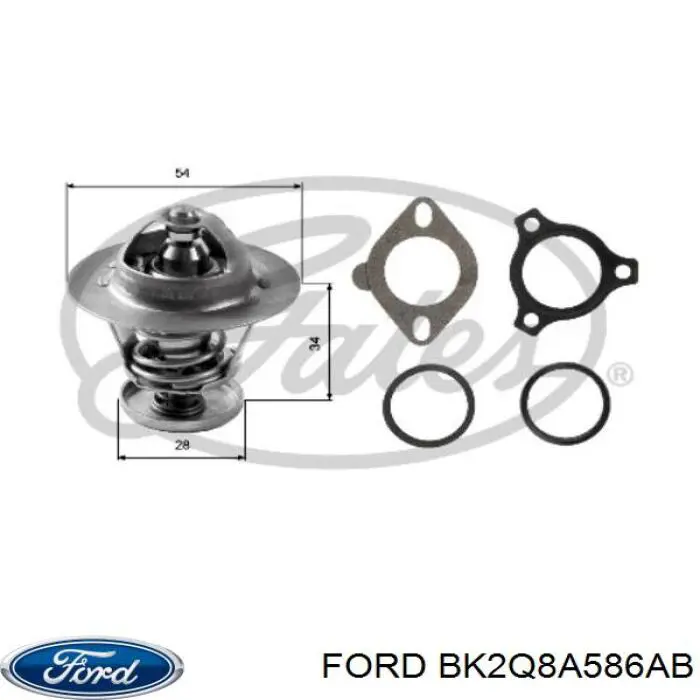 Кожух термостата Ford BK2Q8A586AB цена, от 25.82 USD