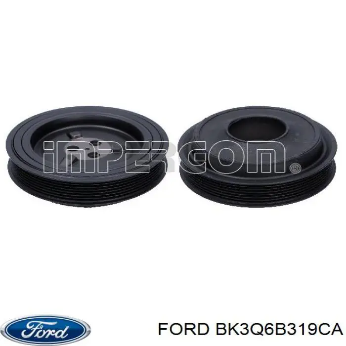 Шкив коленвала (демпфер) Ford BK3Q6B319CA цена, от 77.62 USD
