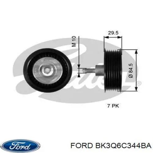 Паразитный ролик BK3Q6C344BA Ford