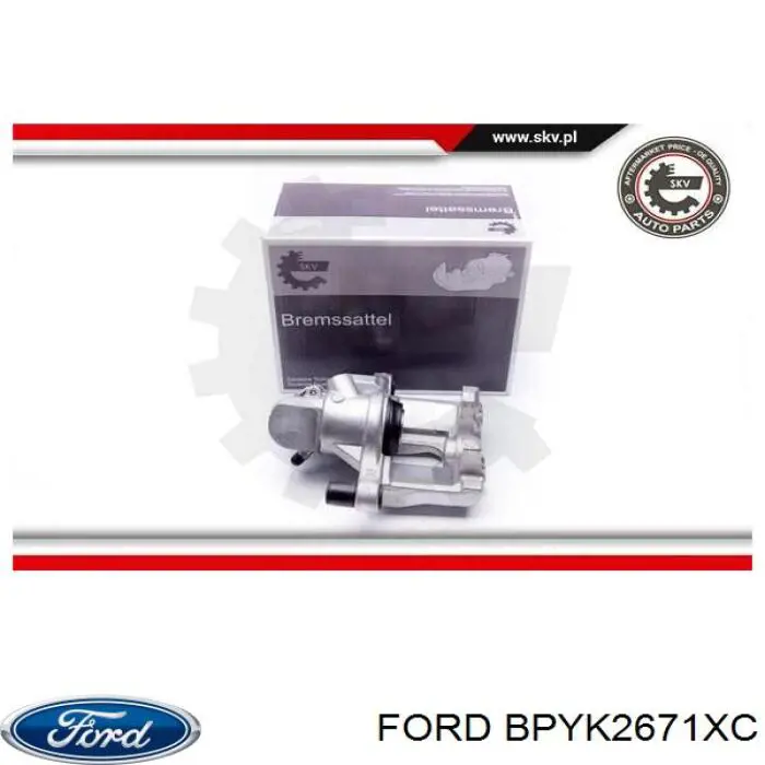 BPYK2671XC Ford суппорт тормозной задний левый