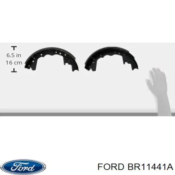 Задние барабанные колодки BR11441A Ford