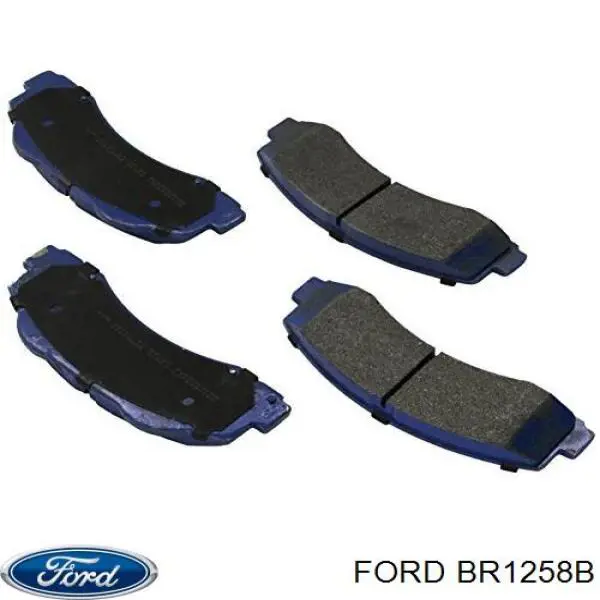 Передние тормозные колодки BR1258B Ford