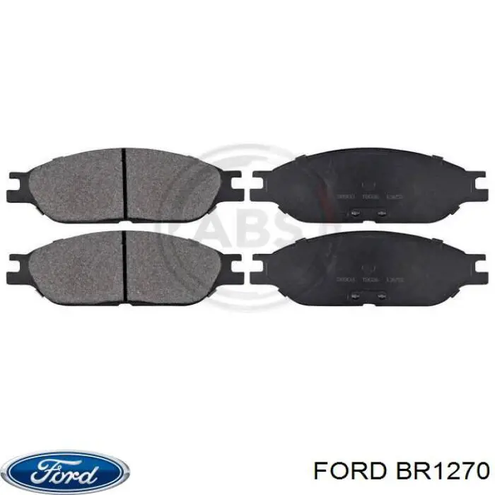 BR1270 Ford колодки тормозные передние дисковые