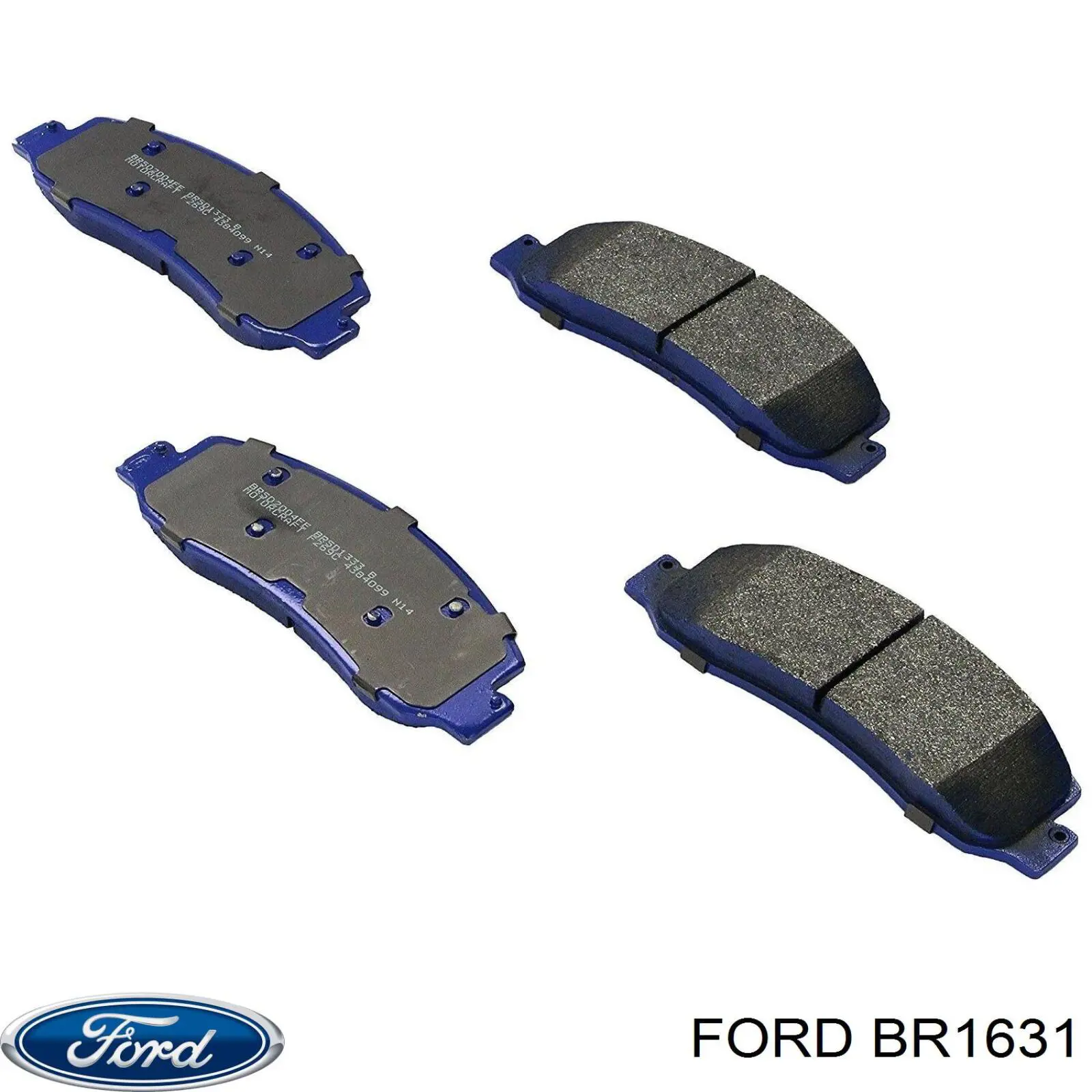 Передние тормозные колодки BR1631 Ford