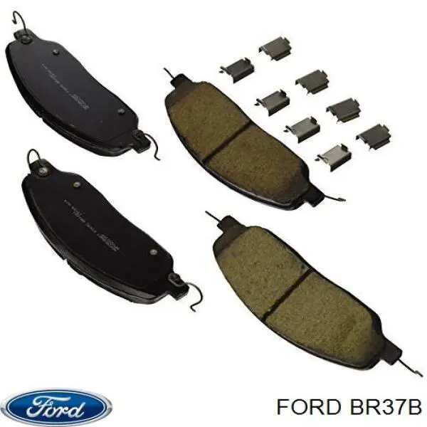 BR37B Ford колодки тормозные передние дисковые