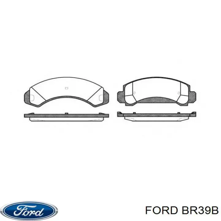 Купить BR39B Ford Колодки тормозные