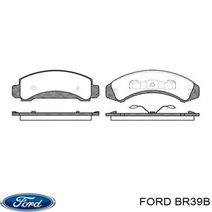 Колодки Ford BR39B цена, от 28.93 USD