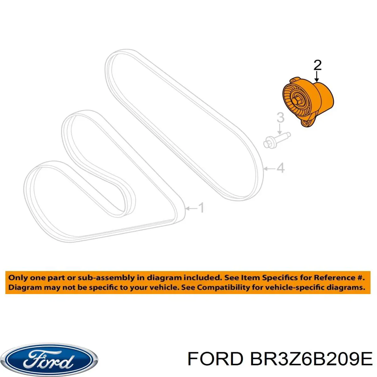 Роликовий модуль натяжителя ремня Ford BT118 цена, от 115.28 USD