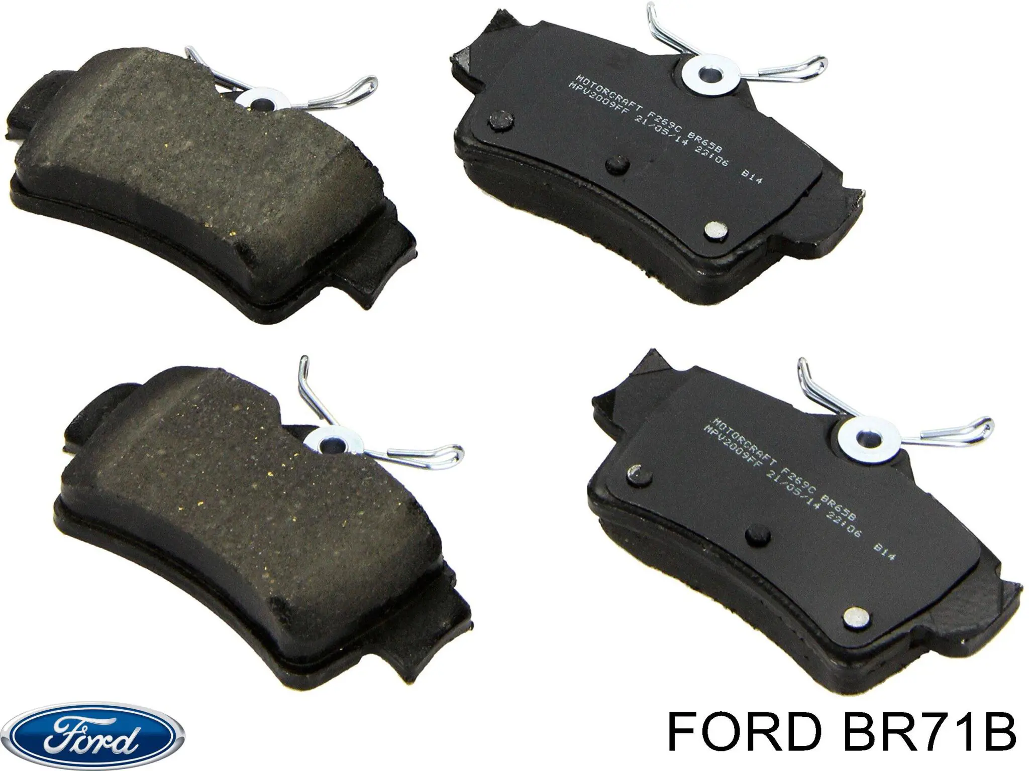 Задние тормозные колодки XU2Z2V200YA Ford