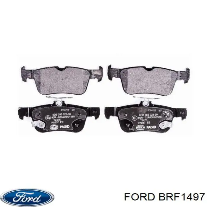 BRF1497 Ford sapatas do freio traseiras de disco