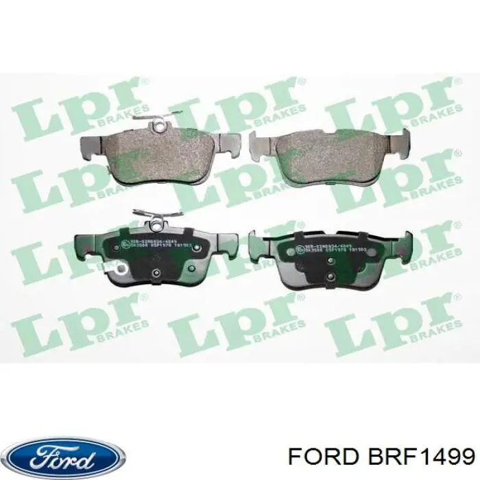 Задние тормозные колодки BRF1499 Ford