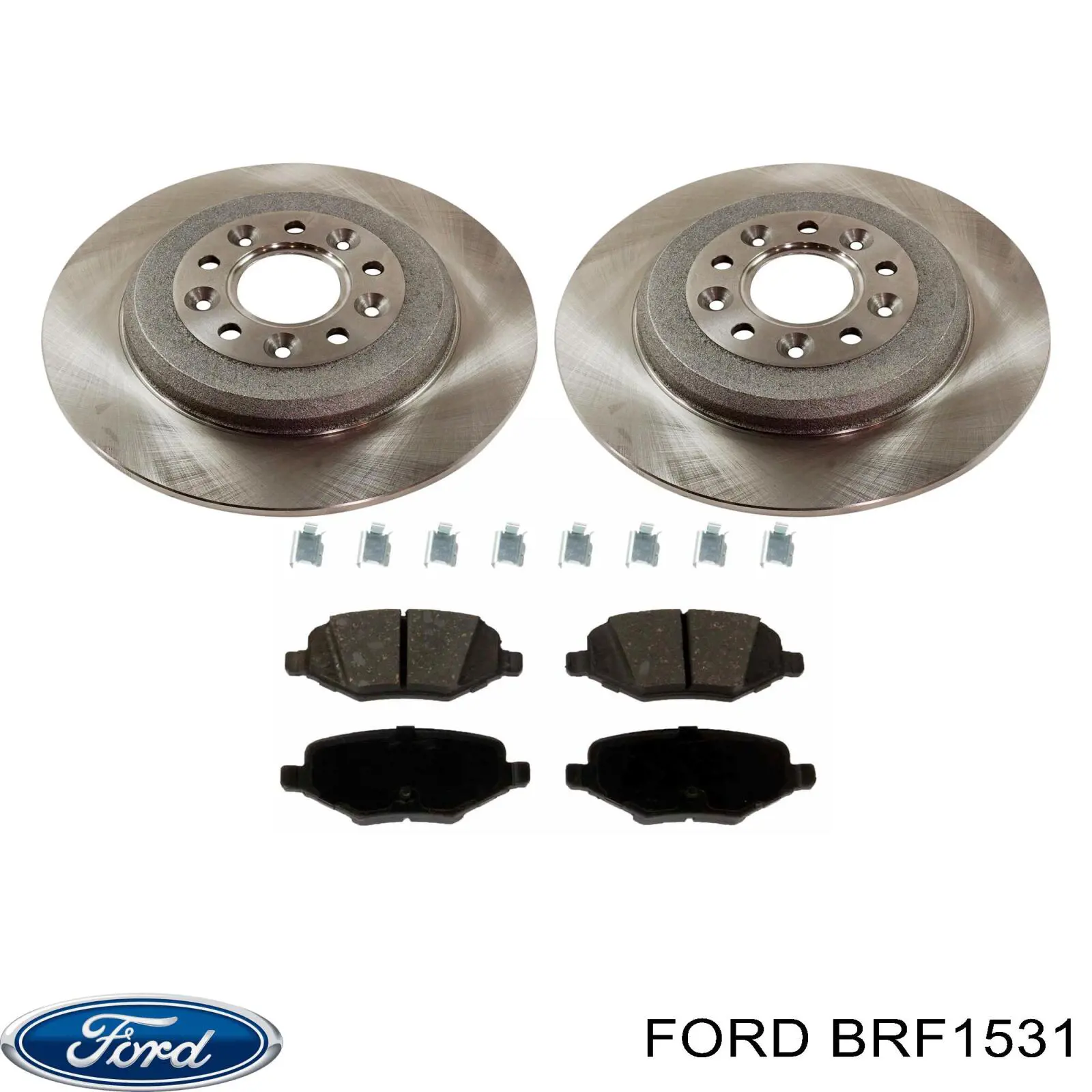 BRF1531 Ford sapatas do freio traseiras de disco