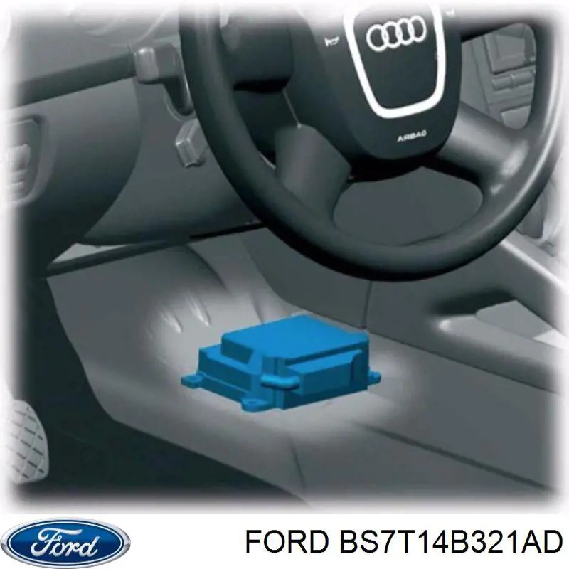 BS7T14B321AD Ford Модуль-процессор управления подушкой безопасности (ЭБУ AIRBAG)