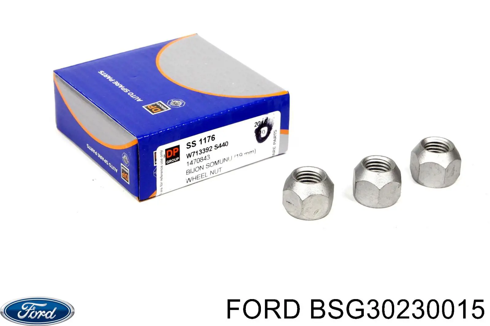 Шпилька колесная задняя 4138584 Ford