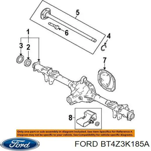 Цапфа (поворотный кулак) передний правый Ford MEF25 цена, от 114.02 USD