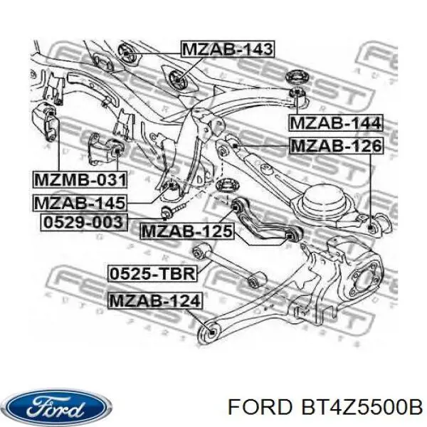 Купить BT4Z5500B Ford Рычаг (тяга) задней подвески продольный нижний правый