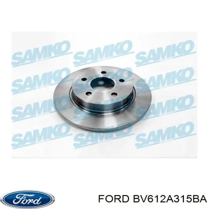 Купить BV612A315BA Ford Диск тормозной задний