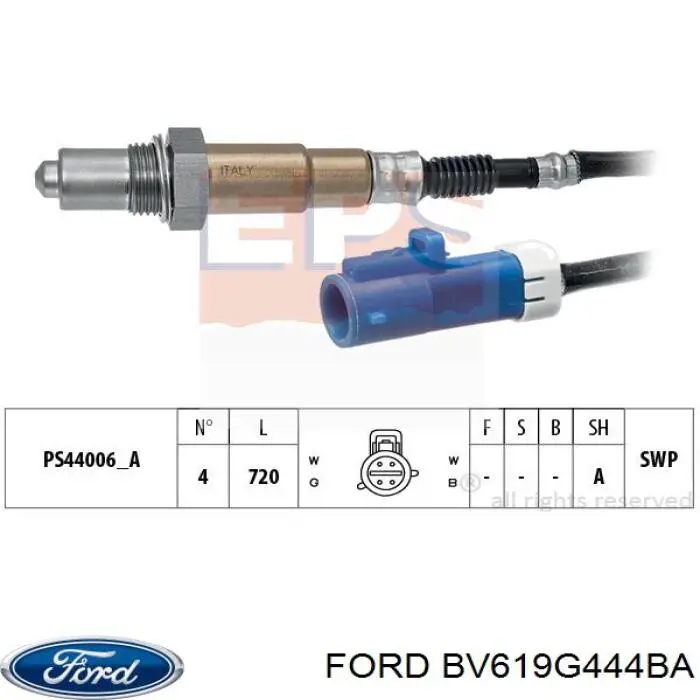 Лямбда датчик кислорода Ford BV619G444BA цена, от 43.61 USD