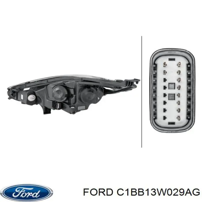 C1BB13W029AG Ford Фара передняя правая