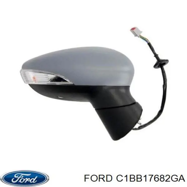 C1BB17682GA Ford espelho de retrovisão direito