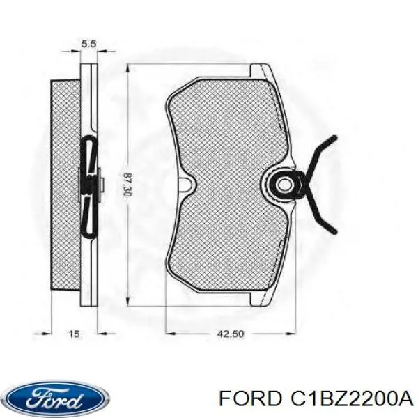 Задние тормозные колодки 302644 VALEO