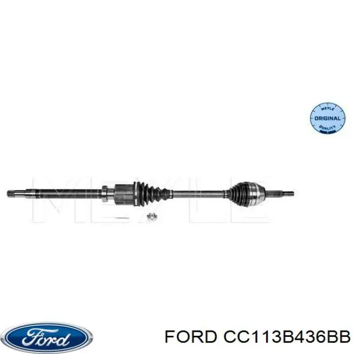 Полуось (привод) передняя правая CC113B436BB Ford