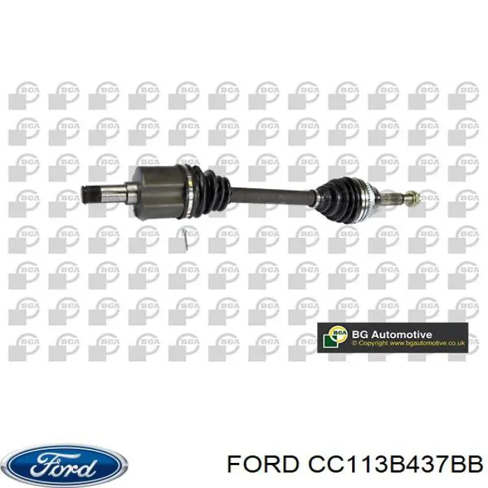 CC113B437BB Ford Полуось передняя левая