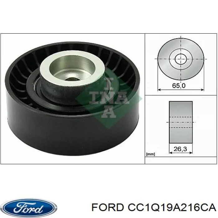 Паразитный ролик CC1Q19A216CA Ford