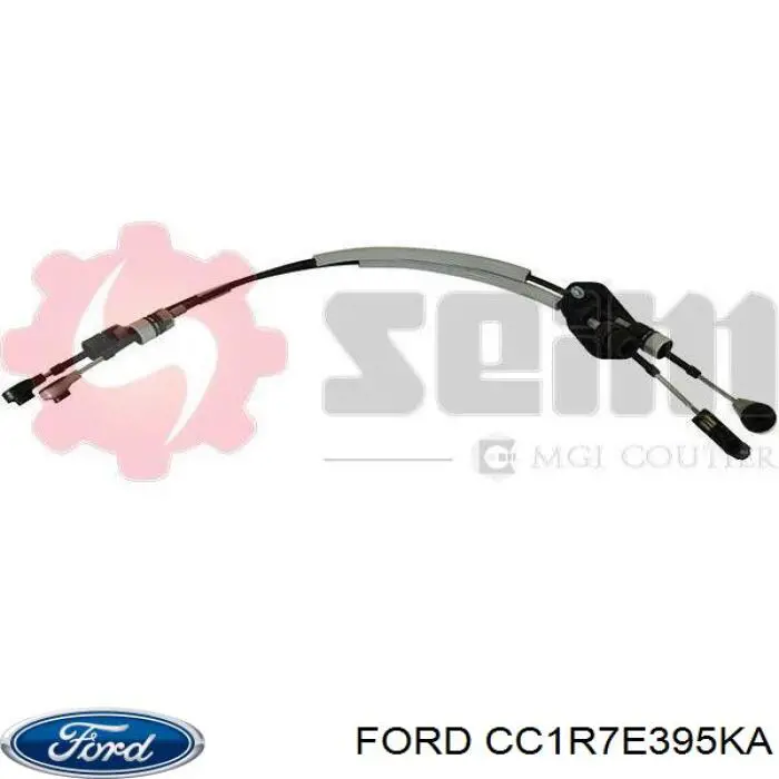 Трос переключения передач сдвоенный CC1R7E395KA Ford