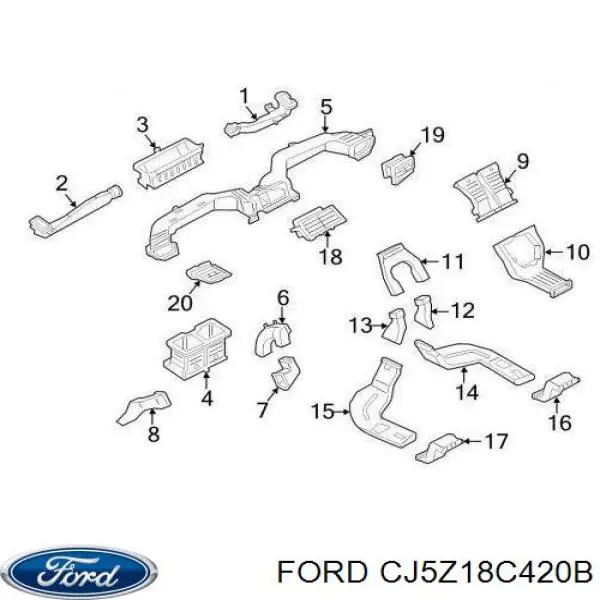  CJ5Z18C420E Ford