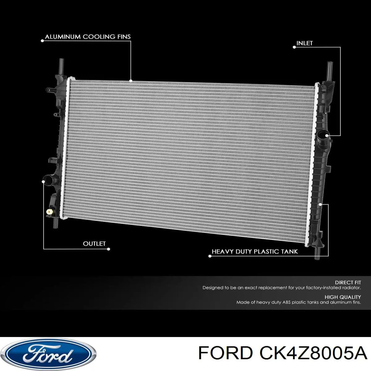 Радиатор RAD106 Ford