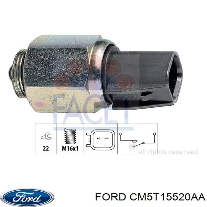 CM5T15520AA Ford датчик включения фонарей заднего хода