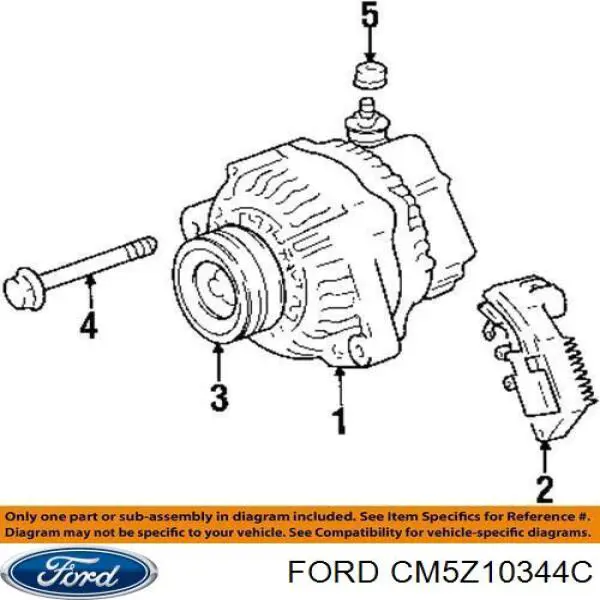 Купить GP763 Ford Шкив ремня генератора