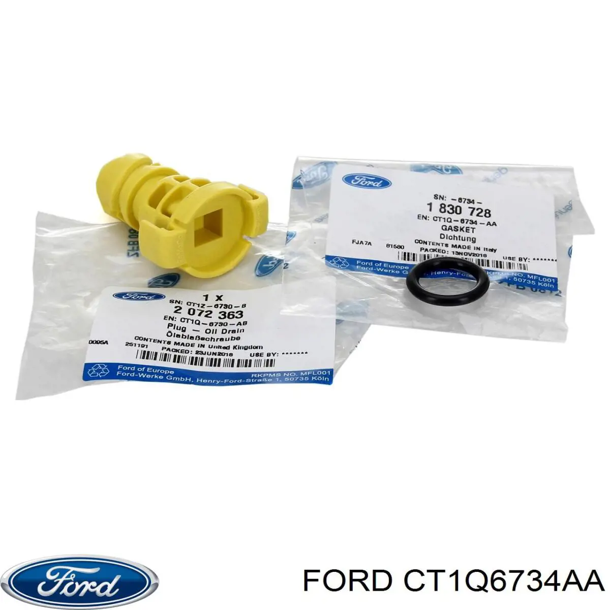 Прокладка пробки поддона двигателя Ford CT1Q6734AA цена, от 10.59 USD