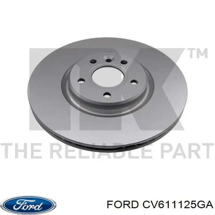Тормоз дисковый передний Ford CV611125GA цена, от 25.68 USD