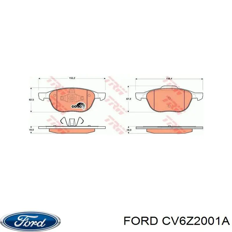 CV6Z2001A Ford Колодки передние