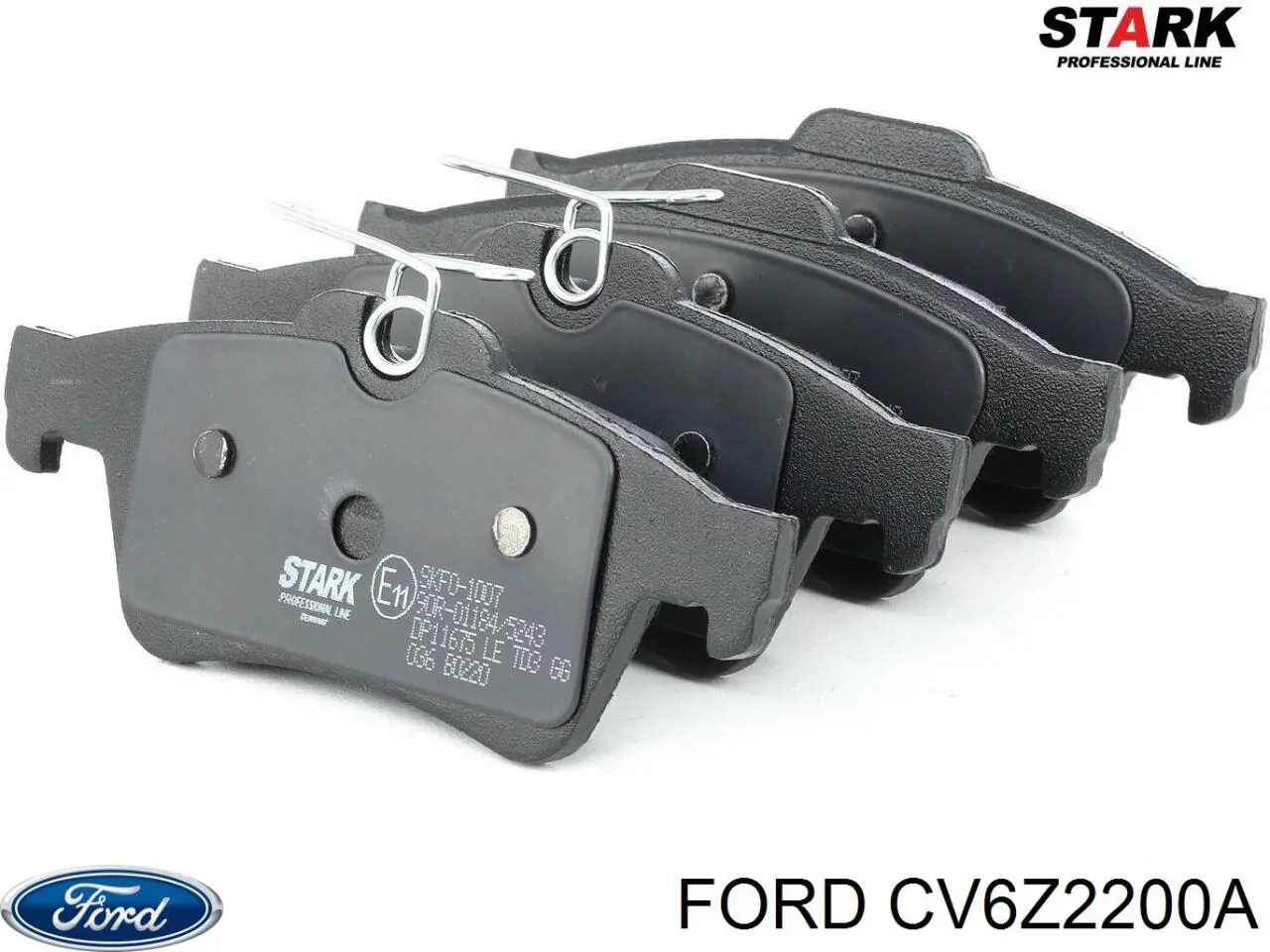 Sapatas do freio traseiras de disco CV6Z2200A Ford