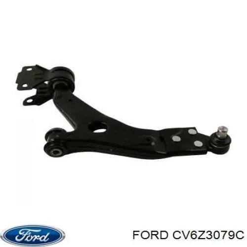 CV6Z3079C Ford braço oscilante inferior esquerdo de suspensão dianteira