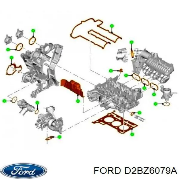  D2BZ6079A Ford