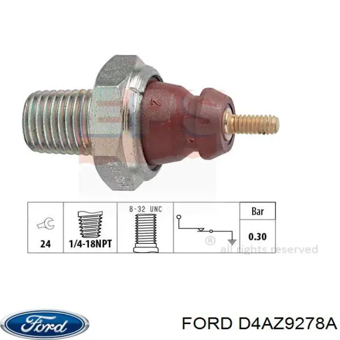 Датчик давления масла на Ford Escort L 