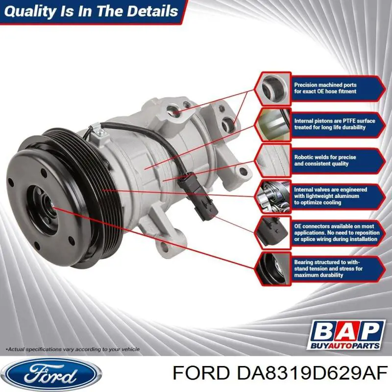 Купить DA8319D629AF Ford Компрессор климатической установки