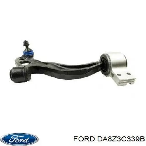 DA8Z3C339B Ford braço oscilante inferior direito de suspensão dianteira