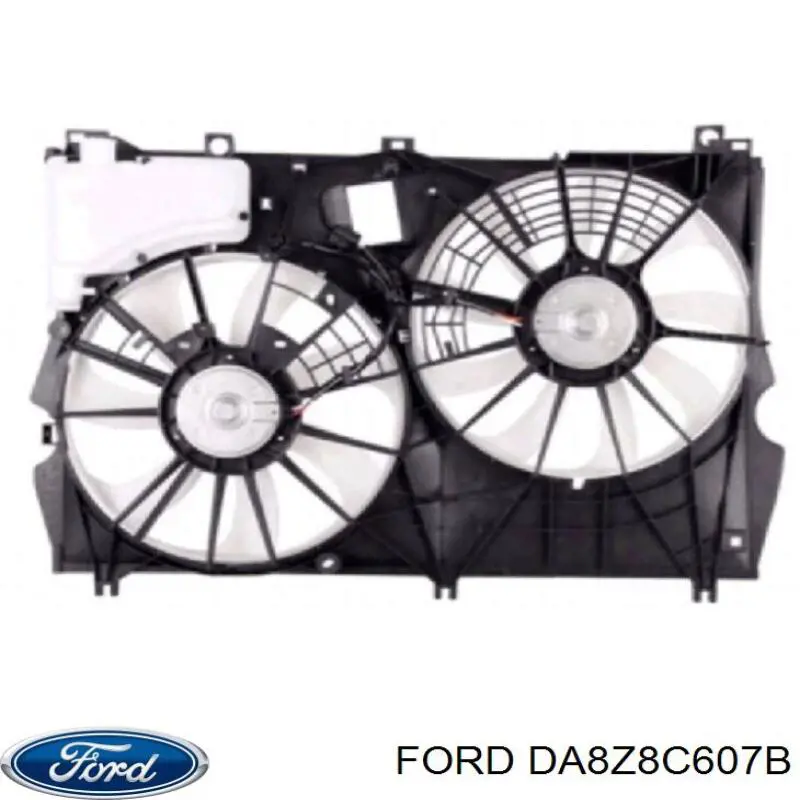 DA8Z8C607B Ford difusor do radiador de esfriamento, montado com motor e roda de aletas